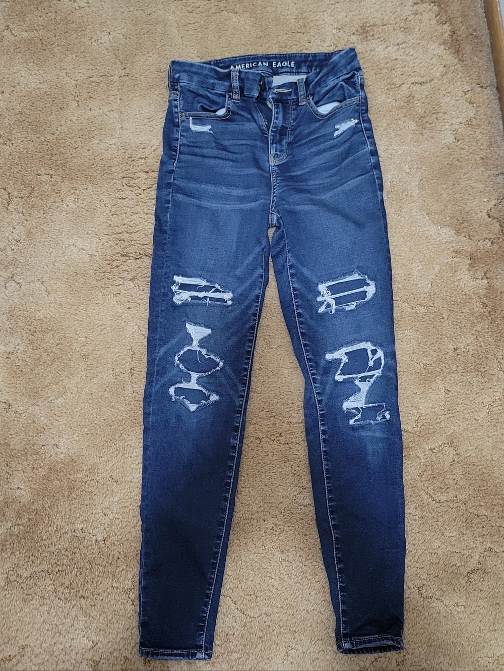 American Eagle Outfitters Dark Blue Stretch Jeans